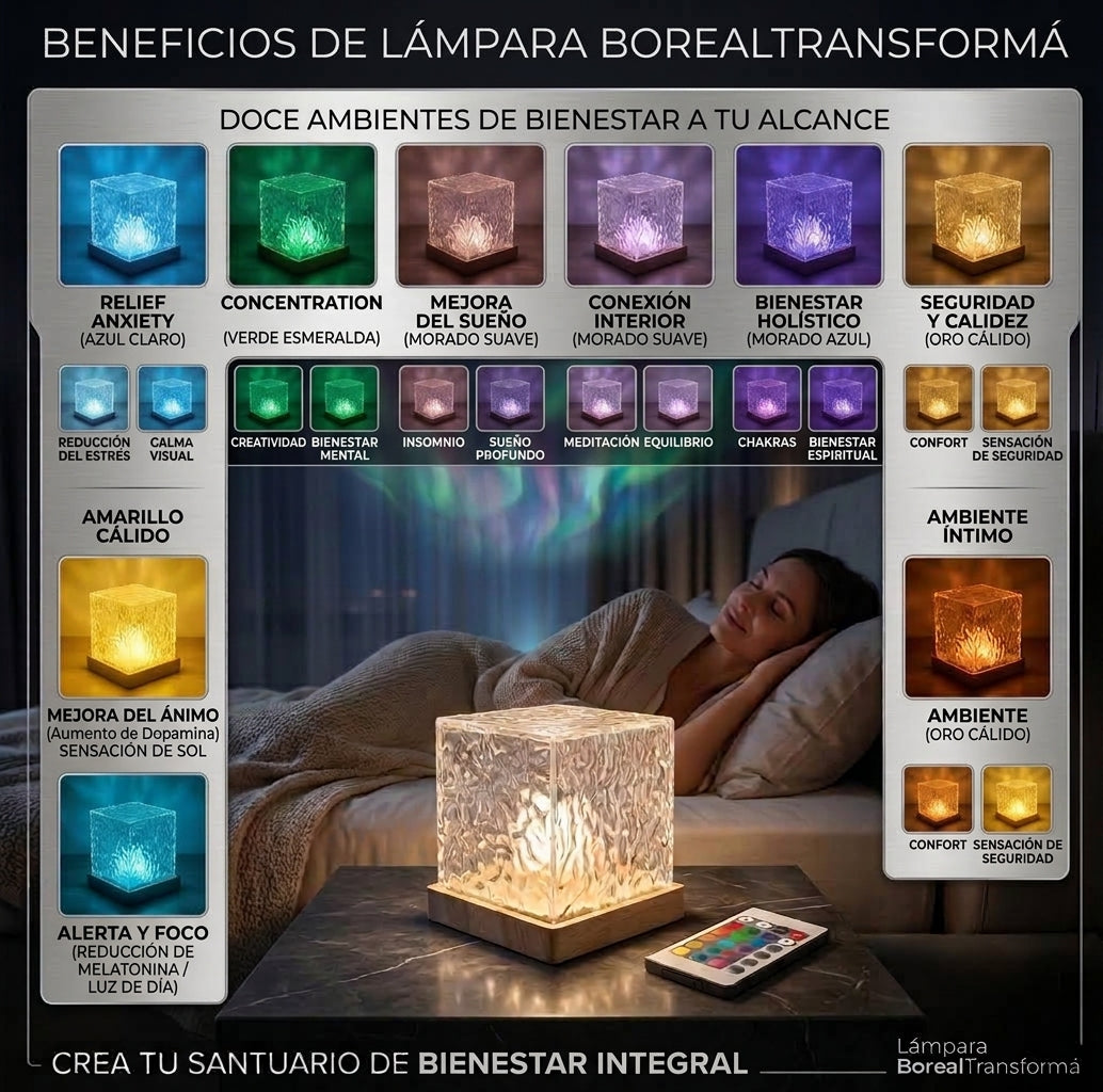 Lámpara Proyector Aurora Boreal