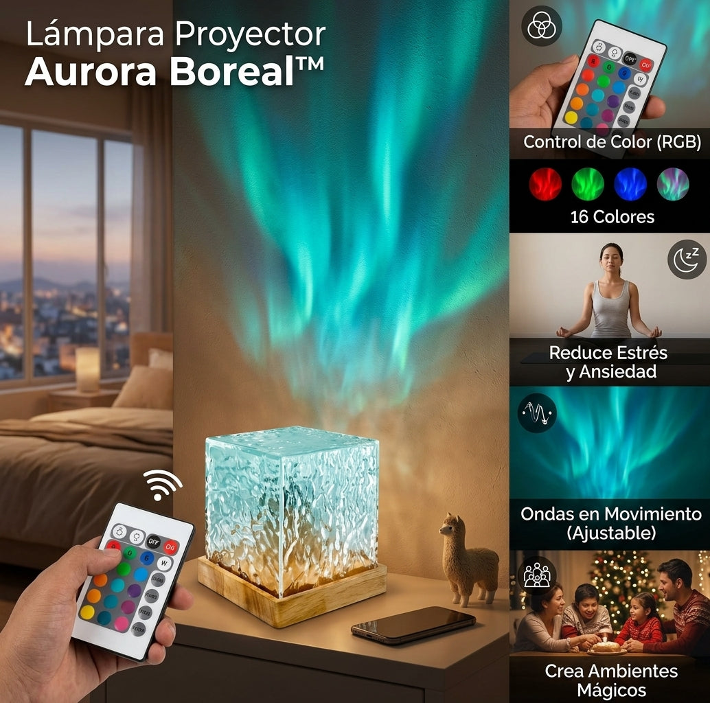 Lámpara Proyector Aurora Boreal